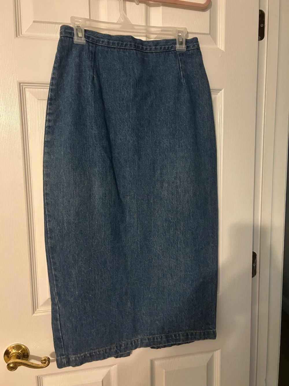Paris Blues Dark Blue Denim Midi Skirt
